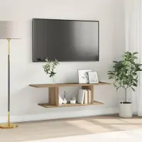 Prolenta Meuble TV exclusif - Ensemble de meubles TV de 103 x 30 x 26,5 cm, en bois imitation bois, couleur marron