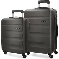 Joumma Bags ROLL ROAD Flex Antracita, ABS Reisekofferset, 55-65cm, 5849561