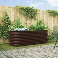 Prolenta Maison Exclusive - Potager surélevé marron 240 x 80 x 81 cm en acier
