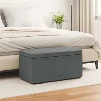 Prolenta Maison Exclusive - Tabouret gris foncé, dimensions 81 x 41 x 40 cm, revêtement en tissu et structure en bois aggloméré