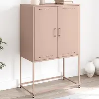 Prolenta Maison Exclusive - Meuble TV blanc 100,5x39x60,5 cm Acier
