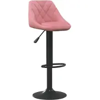 Syfax Tabouret de bar Rose Velours