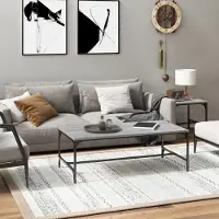 Prolenta Maison Exclusive - Table basse Gris Sonoma 80x50x35 cm Matériau dérivé du bois