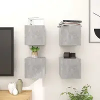 Prolenta Maison Exclusive - Meubles TV 4 pièces gris béton 30,5 x 30 x 30 cm