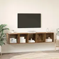 Prolenta Maison Exclusive - Ensemble de deux meubles TV en bois massif recyclé