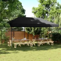 Prolenta Maison Exclusive - Tente de réception pliable Pop-Up noire 580 x 292 x 315 cm
