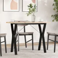 Prolenta Maison Exclusive - Table à manger cadre en Y 100x50x75,5 cm bois pin massif acier