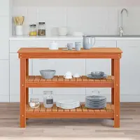 vidaXL 2025 cloris établi brun ciré 110.5 x 50 x 80 cm pin massif - Etablis Sale6475846 1parcel