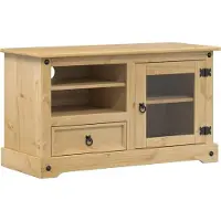Syfax Meuble TV Corona 100x45x58 cm bois de pin massif