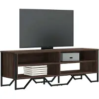 Prolenta Maison Exclusive - Meuble TV aspect chêne brun 122x34x41 cm Matériau dérivé du bois