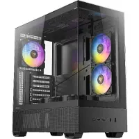 Antec CX705 ARGB - Mid tower - ATX - panneau latéral fenêtré (verre trempé) - pas d'alimentation - USB/Audio