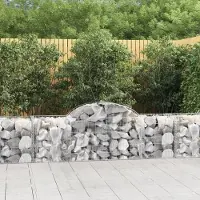 Prolenta Maison Exclusive - Paniers à gabions arqués 50 pcs 200x50x60/80 cm fer galvanisé