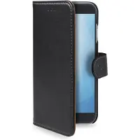 Celly WALLY647 Étui pour téléphone portable 14 cm (5,5') Étui pour livre noir (Samsung Galaxy A7), Coque pour téléphone portable, Noir