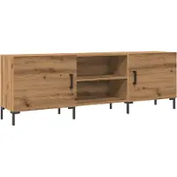 Syfax Meuble TV chêne artisanal 150x30x50 cm bois d'ingénierie