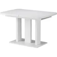 Vicco Table de salle à manger Fenaro Blanc 120-160 x 80 cm 2 parties, Model 56594