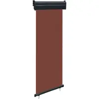 Syfax Auvent latéral de balcon 65x250 cm Marron