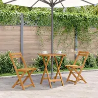 Prolenta Maison Exclusive - Table de jardin pliante 70 cm en bois massif d'acacia