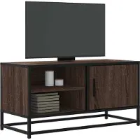 Prolenta Maison Exclusive - Meuble TV aspect chêne 80x34,5x40 cm Matériau dérivé du bois et métal