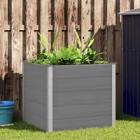 Prolenta Maison Exclusive - Élévateur de jardin en bois composite WPC, 100x100x91 cm, gris
