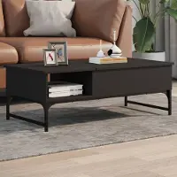 vidaXL Best Möbel Table basse Noir 100x50x35 cm Bois composite et métal - Tables basses Cloris Neu3051445 1parcel