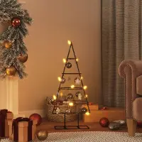 vidaXL Best Möbel Sapin de Noël en métal Déco Noir 60 cm - Sapins de Noël artificiels Cloris Nouveau8489024 1parcel