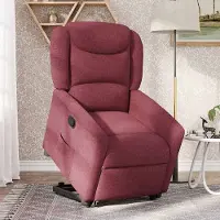 Syfax Fauteuil inclinable rouge bordeaux tissu