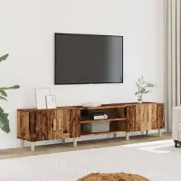 Prolenta Maison Exclusive - Meuble TV aspect bois ancien 180x31,5x40 cm Matériau dérivé du bois