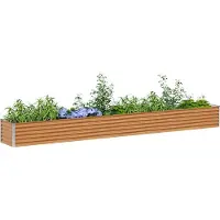 Syfax Jardinière surélevée 390 x 50 x 36 cm Acier galvanisé
