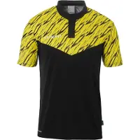 Uhlsport Progressive 28 Short Sleeve Polo Jaune,Noir XL Homme