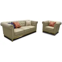 AEA Canapé de luxe Beige Ensemble de canapés Fauteuil 3+1 places Tissu Design