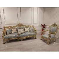 AEA Meubles de luxe Ensemble de canapés 2 pièces Meubles classiques Canapé Garnitures