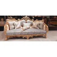 AEA Klassische Dreisitzer Barock Couch Französische Möbel Einrichtung 3er