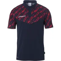 Uhlsport Progressive 28 Polo Hommes - Marine / Rouge