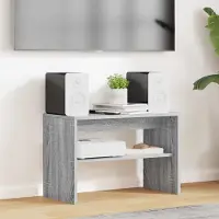 Prolenta Meuble TV exclusif - Dimensions : 60 x 30 x 40 cm - Matériau : panneaux de particules imitation bois Sonoma gris