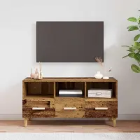 Prolenta Maison Exclusive - Meuble TV, dimensions : 102 x 36 x 50 cm, fabriqué en bois massif recyclé