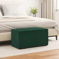 Prolenta Maison Exclusive - Tabouret vert foncé, dimensions 81 x 41 x 40 cm, revêtement en velours et structure en bois d'ingénierie