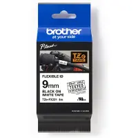 Brother TZe-FX221 - (9 mm) - Noir sur blanc - Ruban