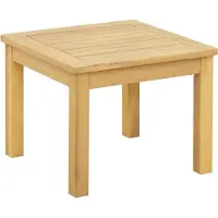 Syfax Table basse Acacia clair 45 x 45 x 36 cm Bois d'Acacia Massif