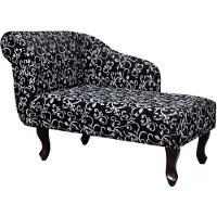 Prolenta Maison Exclusive - Chaise longue Noir et blanc Tissu