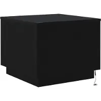 Syfax Table basse avec lumières LED chêne noir 50x50x40 cm
