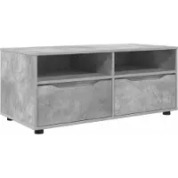 Syfax Meuble TV Gris béton 100 x 48 x 43 cm Bois d'ingénierie