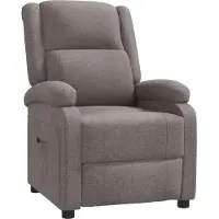 Syfax Fauteuil inclinable Taupe Tissu