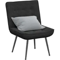 Syfax Chaise de relaxation noir 64x74x84 cm velours
