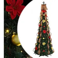 Syfax Sapin de Noël artificiel avec 200 LED Vert 215 cm PVC
