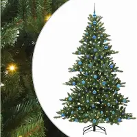 Syfax Sapin de Noël Artificiel à Branches Articulées Vert 210 cm