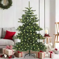 Prolenta Maison Exclusive - Sapin de Noël artificiel pliable, vert, 150 cm, en PVC et acier