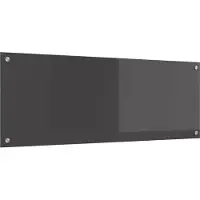 Syfax Crédence de cuisine Gris foncé 110 x 40 cm verre trempé