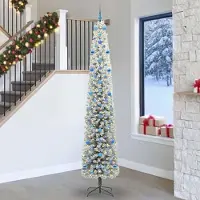 vidaXL Durable Arbre de Noël artificiel avec 300 LED avec support Vert 270 cm - Arbres de Noël artificiels Octo3973577 2parcel