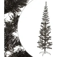 Prolenta Maison Exclusive - Sapin de Noël élancé noir 180 cm