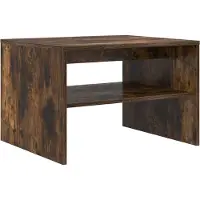 Syfax Table basse Chêne fumé 60 x 50 x 40 cm Bois d'ingénierie